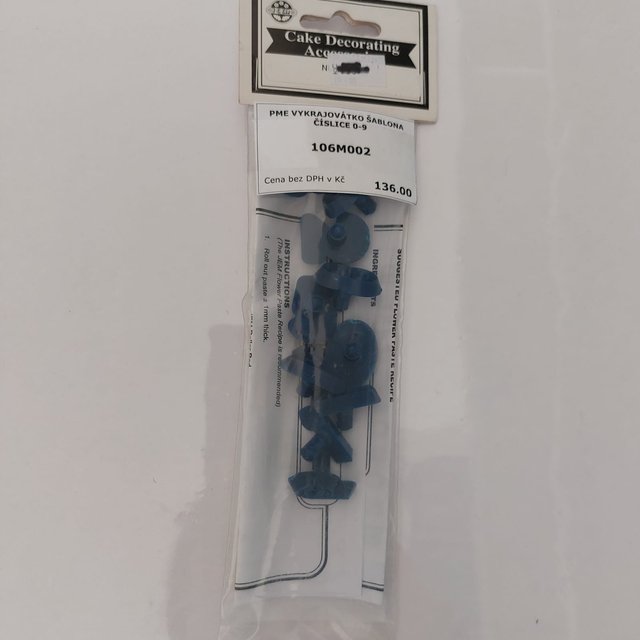 Obrázek produktu PME VYKRAJOVÁTKO ŠABLONA ČÍSLICE 0-9