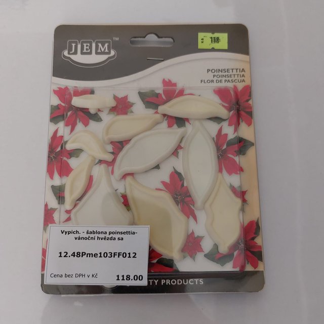 Obrázek produktu PME Vykrajovátko šablona poinsettia-vánoční hvězda sa