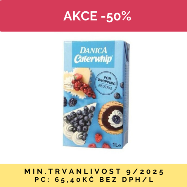 Obrázek produktu DANICA NESLAZENÝ ROSTLINNÝ KRÉM 12x1l SE SLEVOU 50% 23/9/25