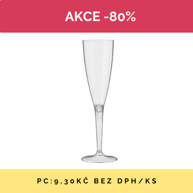 Obrázek produktu CO SKLENICE NA ŠAMPAŇSKÉ CRYSTAL Ø5cm v.18cm 10cl 100 ks DOPRODEJ SE SLEVOU 80%