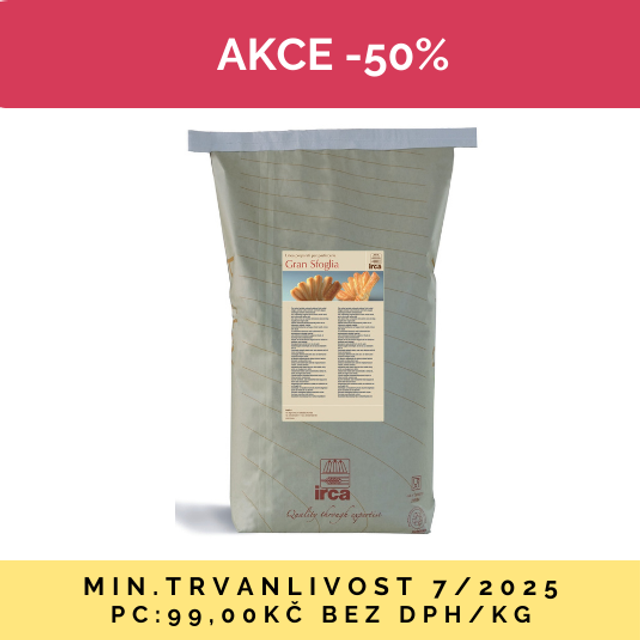 Obrázek produktu IRCA GRANSFOGLIA směs na listové těsto 10kg - AKCE DMT 7/25 50%