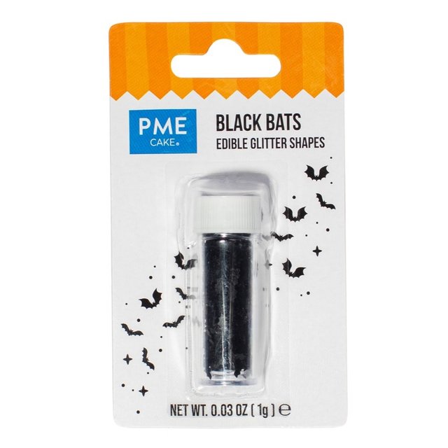 Obrázek produktu PME Jedlé třpytivé DEKORACE NETOPÝŘI 1g