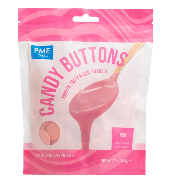 Obrázek produktu PME Candy buttons - RŮŽOVÉ 340g