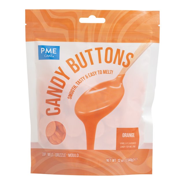 Obrázek produktu PME Candy buttons - ORANŽOVÉ 340g