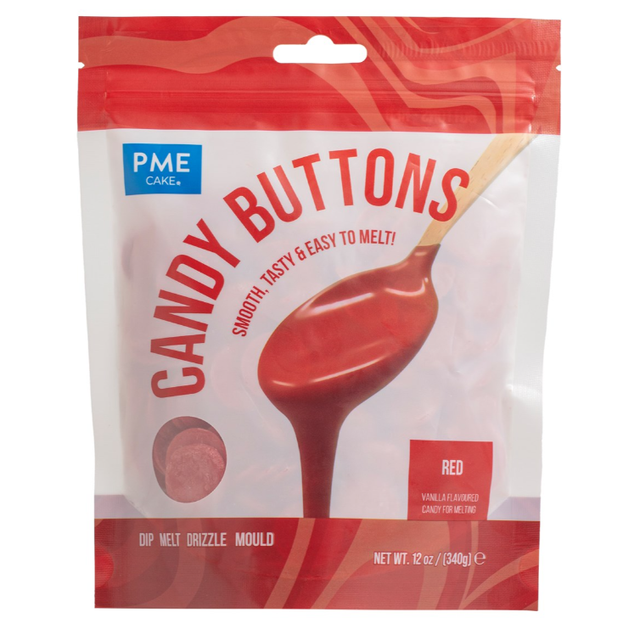 Obrázek produktu PME Candy buttons - ČERVENÉ 340g