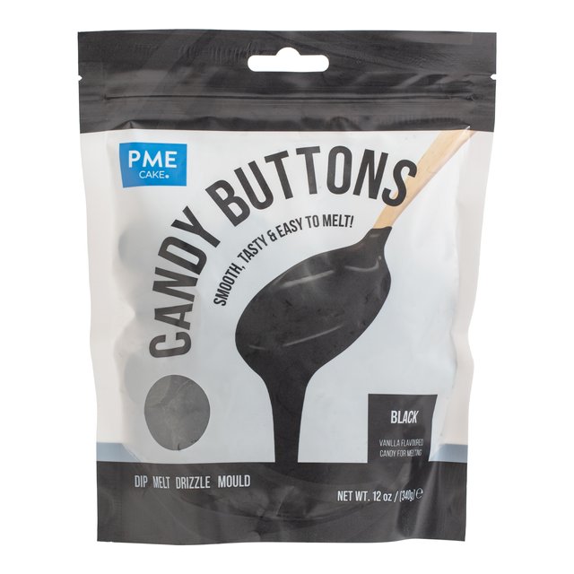 Obrázek produktu PME Candy buttons - ČERNÉ 340g
