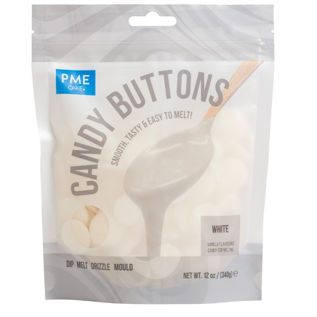 Obrázek produktu PME Candy buttons - BÍLÉ 340g