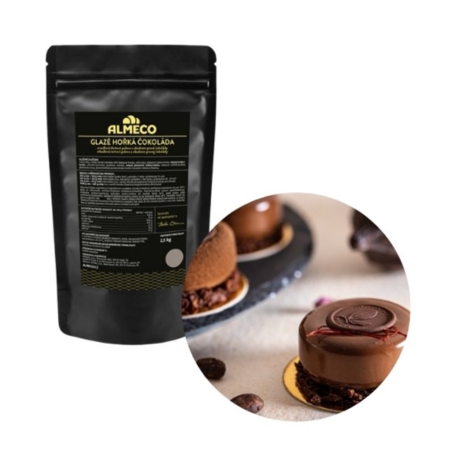 Obrázek produktu ALMECO GLAZÉ hořká čokoláda 2,5kg