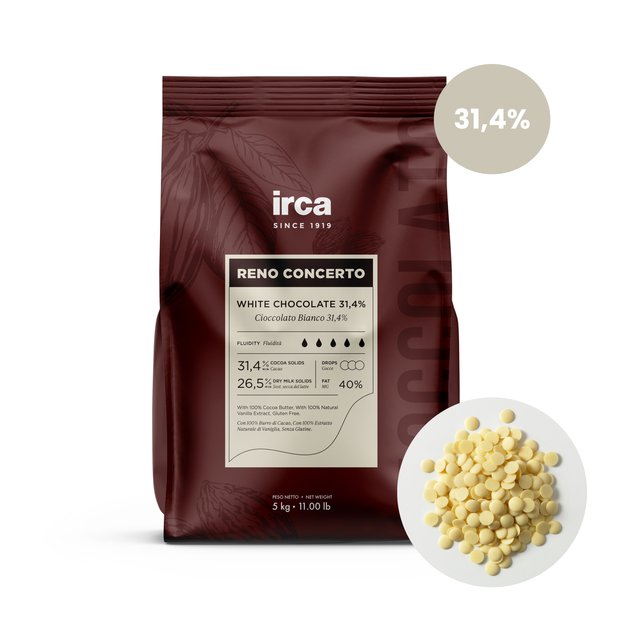 Obrázek produktu IRCA RENO CONCERTO BIANCO ČOKOLÁDA BÍLÁ 31,4% 5 kg