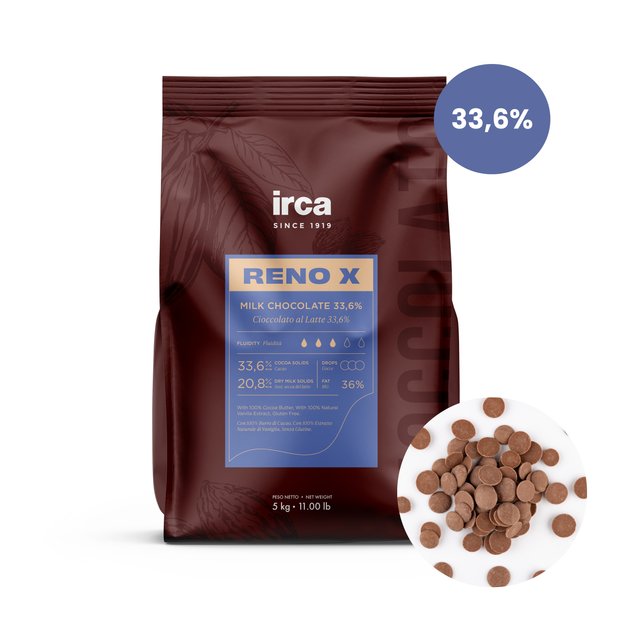 Obrázek produktu IRCA RENO X MLÉČNÁ ČOKOLÁDA 33,6% 5kg