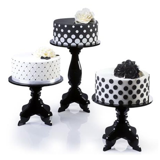 Obrázek produktu MA STOJAN DORTOVÝ - BAROQUE černý pr.26cm v.35cm