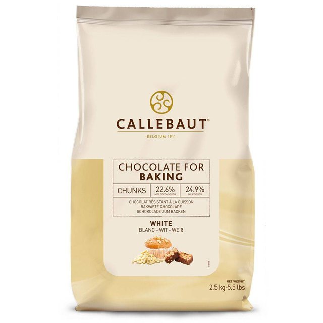 Obrázek produktu C ČOKOLÁDOVÉ CHUNKS BÍLÉ kousky bílé čokolády k zapékání 2,5 kg