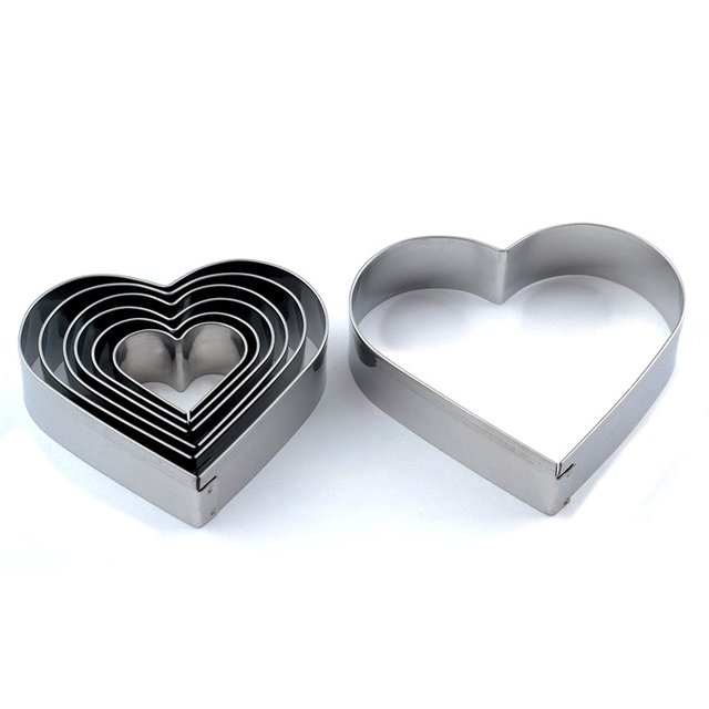 Obrázek produktu MA VYKRAJOVÁTKA - SRDCE SADA nerez 7ks