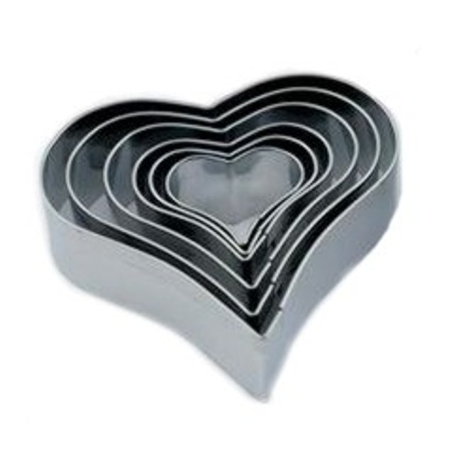 Obrázek produktu MA VYKRAJOVÁTKA - SRDCE PROJMUTÉ SADA nerez 7ks