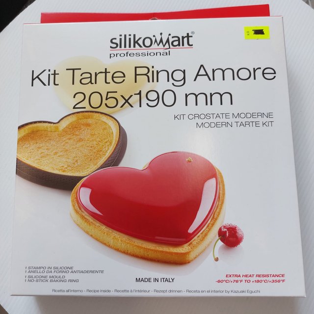 Obrázek produktu SIL KIT TARTE RING FORMA SILIKON A RÁFKY - SRDCE AMORE 205x190x20mm 460ml