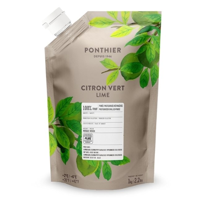 Obrázek produktu PONTHIER PYRÉ LIMETKA 100% (Lime) chlazené 6x1kg