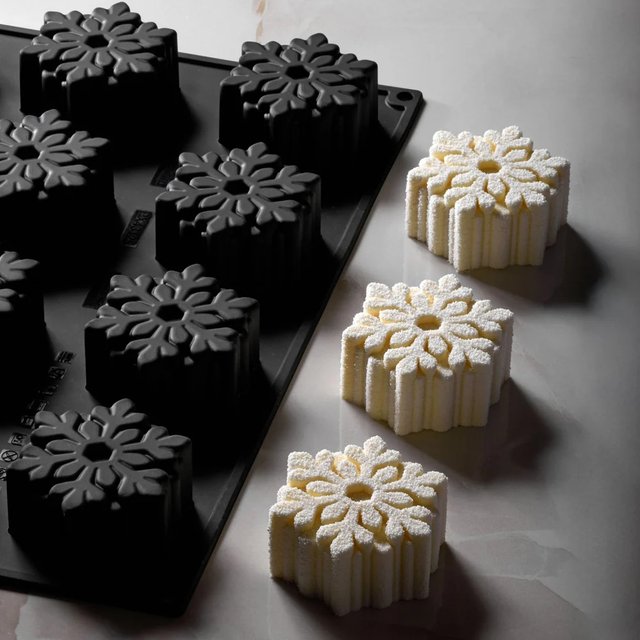 Obrázek produktu PAV FORMA SILIKON černá - 60x40cm - Fiocco di neve - 75x35mm, 110ml, 12ks