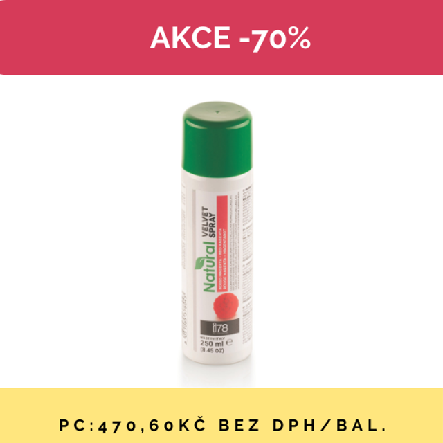 Obrázek produktu SIL SPREJ PŘÍRODNÍ VELVET červený 250ml - AKCE SLEVA 70% dmt 4/25