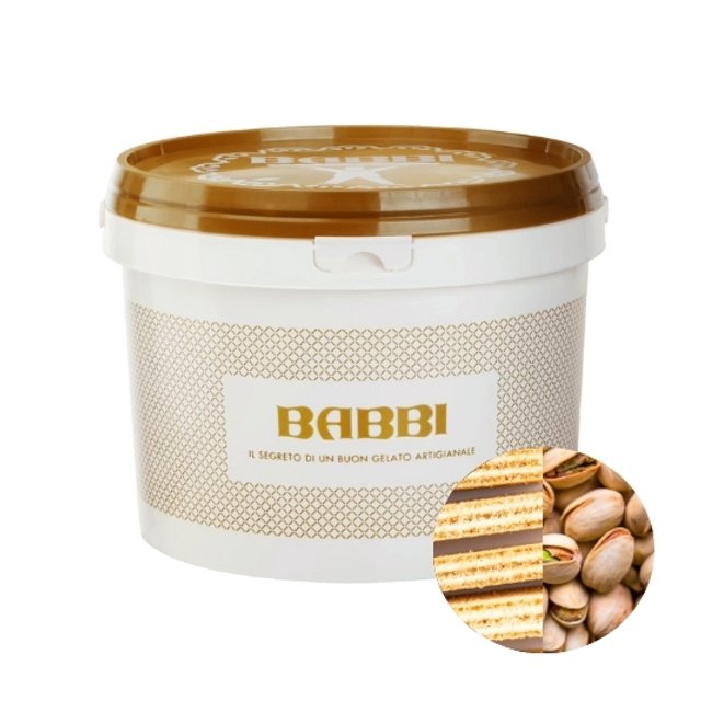 Obrázek produktu BABBI VARIEGATO Waferini Pistácie (Pistacchiokrok) 4x2,5kg