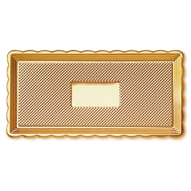 Obrázek produktu ALCAS PODNOS OBDÉLNÍK ZLATÝ PLAST 15x40cm 1ks