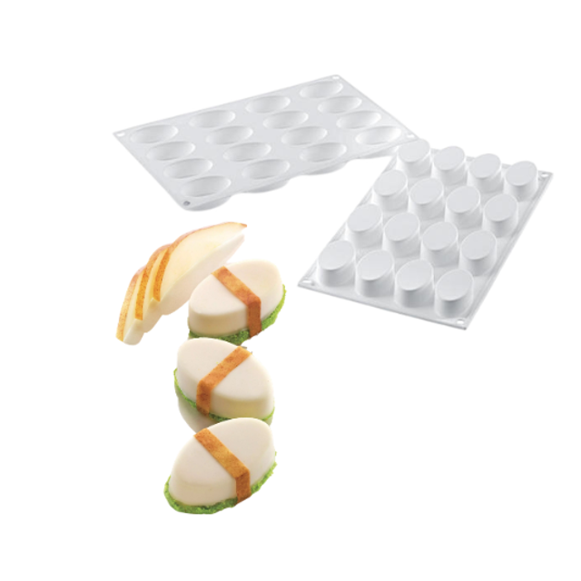 Obrázek produktu SIL FORMA SILIKON bílá - SUSHI GUNKAN, 5,5x3,3x2cm