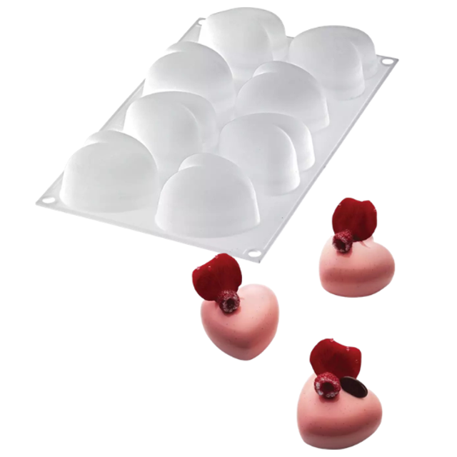 Obrázek produktu SIL FORMA SILIKON bílá - AMORINI 100 (srdce) 63x65mm v.39mm 100ml