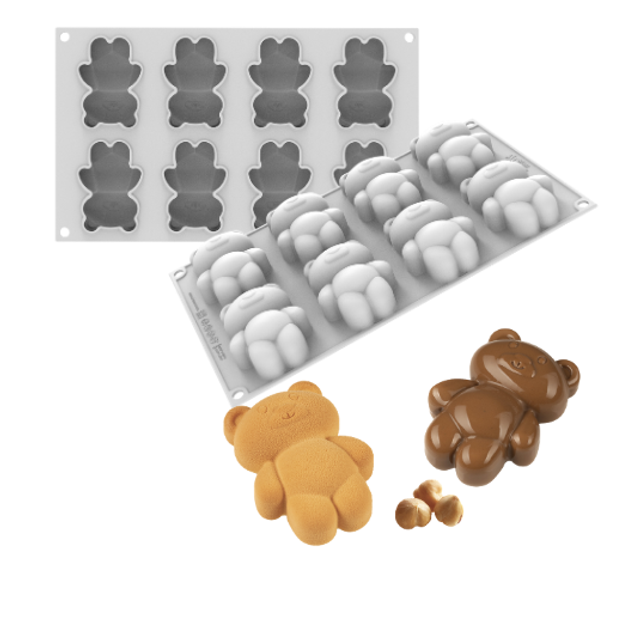 Obrázek produktu SIL FORMA SILIKON bílá - TEDDY BEAR 68 MEDVÍDEK 78,5x56x27mm 68,5ml