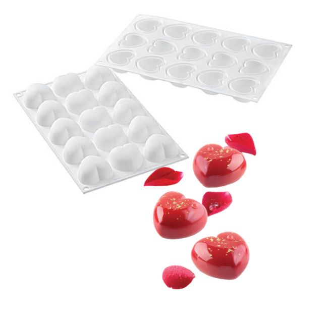 Obrázek produktu SIL FORMA SILIKON bílá - CUPIDO 30 (srdce) 45x44mm v.24mm 30ml