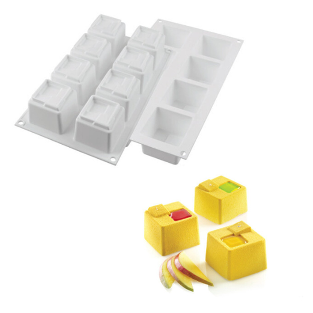 Obrázek produktu SIL FORMA SILIKON bílá - 4 KUADRO 150 60x60mm v.50mm 150ml