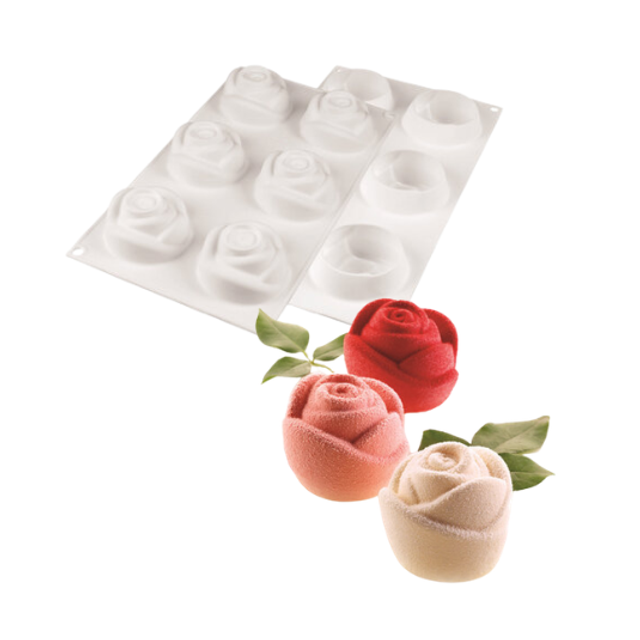 Obrázek produktu SIL FORMA SILIKON bílá - RŮŽE 145 Ø70mm v.55mm 143ml