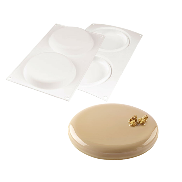 Obrázek produktu SIL FORMA SILIKON bílá - DECOR ROUND 230 pr.122mm v.20mm 230ml 1ks