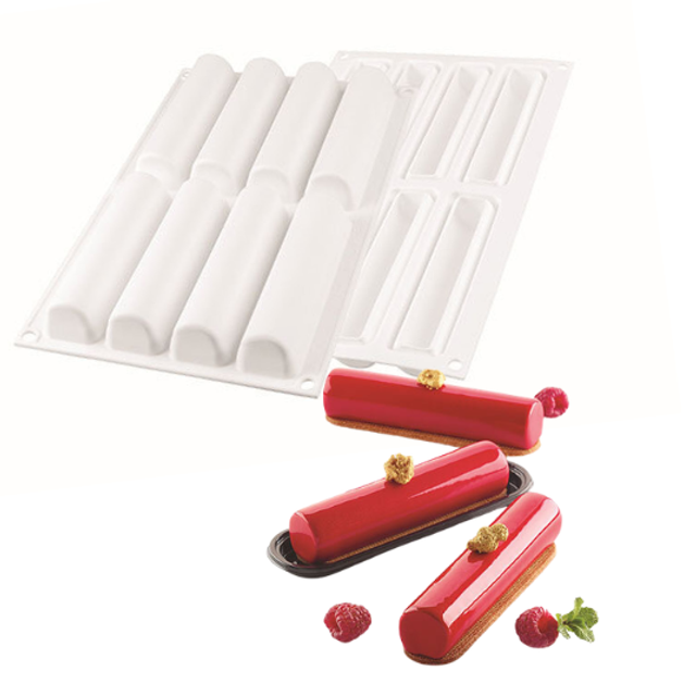 Obrázek produktu SIL FORMA SILIKON bílá - CYLINDRE 75 (eclair) 126x27mm v.27mm 75ml