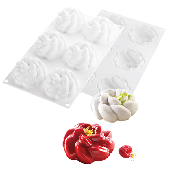 Obrázek produktu SIL FORMA SILIKON bílá - FLEUR 90  Ø74mm 90ml