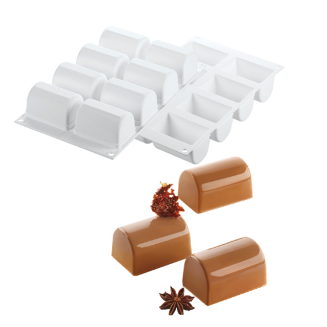 Obrázek produktu SIL FORMA SILIKON bílá - BUCHETTE 140 75x50mm v.46mm 140ml