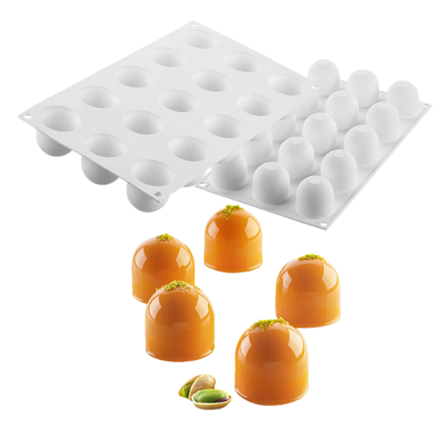 Obrázek produktu SIL FORMA SILIKON bílá - DOME 40 pr.40mm v.40mm 40ml 15ks