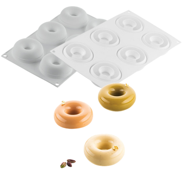 Obrázek produktu SIL FORMA SILIKON bílá - DONUTS GOURMAND 80 pr.72mm v.27mm 80ml