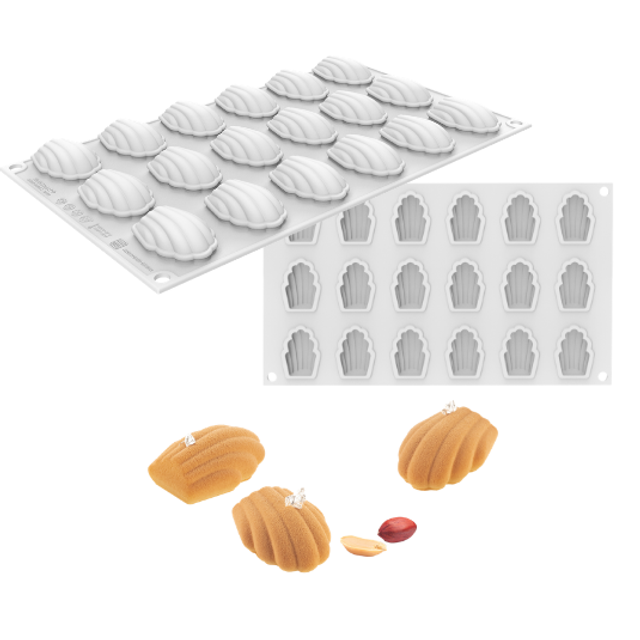 Obrázek produktu POUŽITÉ - SIL FORMA SILIKON bílá - MADELEINE XS 13 44 x 32mm, v. 16mm 13ml  - SLEVA 20%