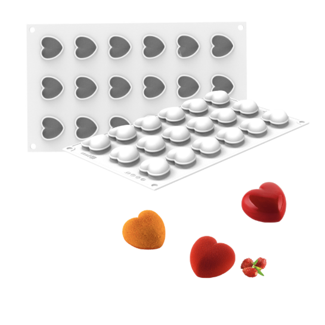 Obrázek produktu SIL FORMA SILIKON bílá - CUORE XS13 34x33mm, v.20mm