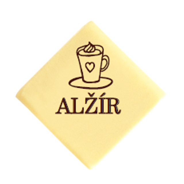 Obrázek produktu PCB DEKOR NÁPIS ALŽÍR bílý -3x3cm 440ks