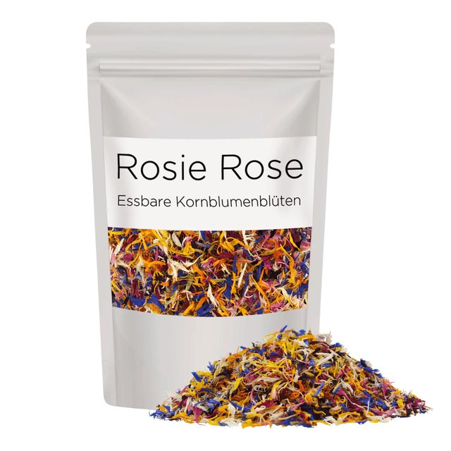Obrázek produktu ROSIE ROSE - SUŠENÉ KVĚTY LÍSTKY CLASSIC MIX (růžová, žlutá, modrá, bílá) 20g