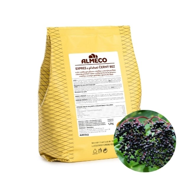 Obrázek produktu ALMECO EXPRES ČERNÝ BEZ - kompletní směs na zmrzlinu 10x1,2 kg