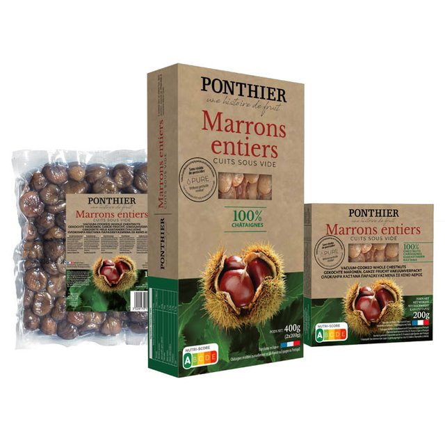 Obrázek produktu PONTHIER KAŠTANY celé vařené (chestnut) 12x400g