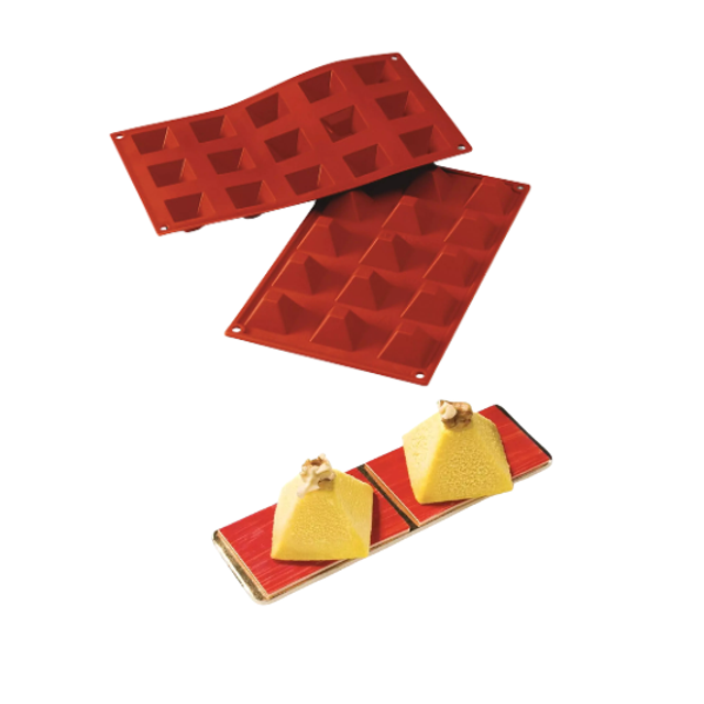 Obrázek produktu SIL FORMA SILIKON terakota - PYRAMIDA 36x36mm v.22mm 20ml 15ks