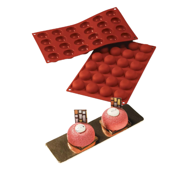 Obrázek produktu SIL FORMA SILIKON terakota - POMPONETKY Ø34mm v.16mm 18ml 24ks