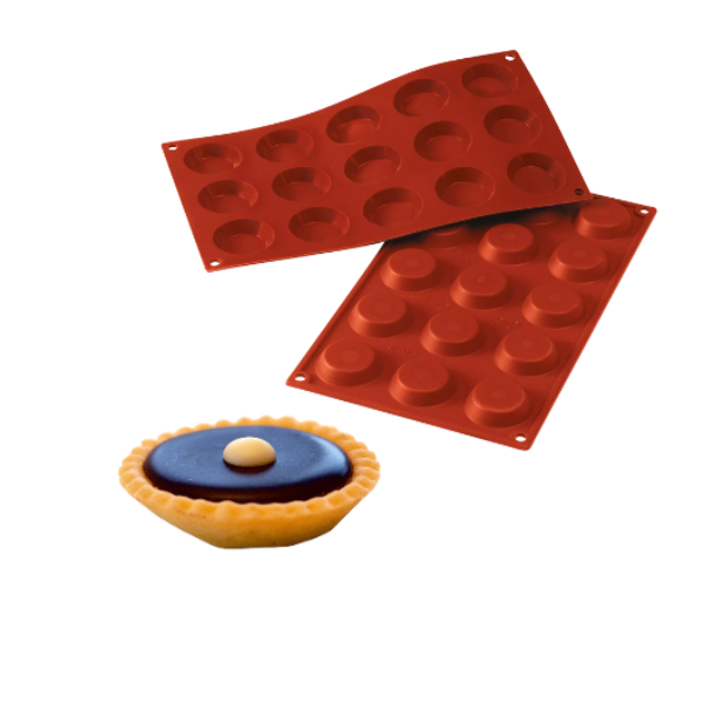 Obrázek produktu SIL FORMA SILIKON terakota - TARTALETKA Ø45mm v.10mm 20ml 15ks