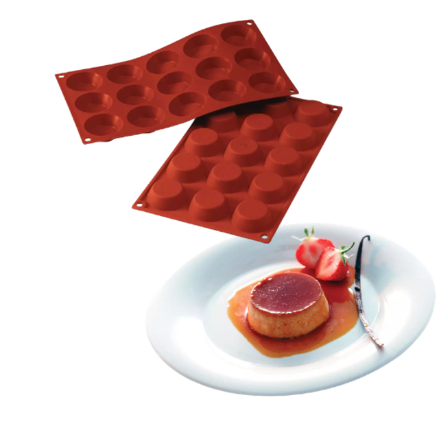 Obrázek produktu SIL FORMA SILIKON terakota - TARTALETKA Ø50mm v.15mm 25ml 15ks