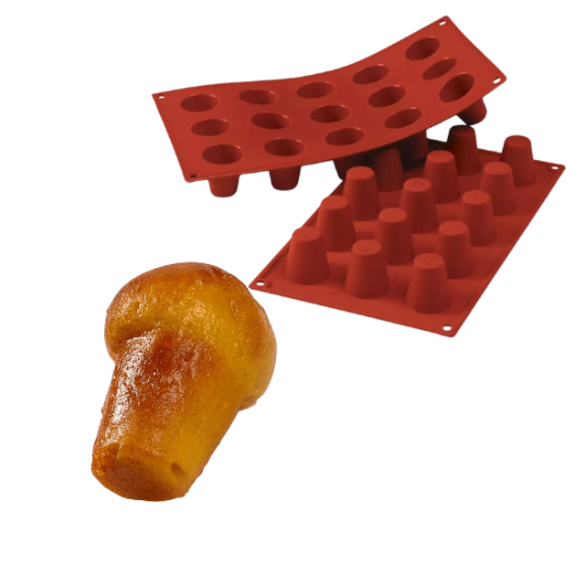 Obrázek produktu SIL FORMA SILIKON terakota - BABA Ø35mm v.38mm 30ml 15ks