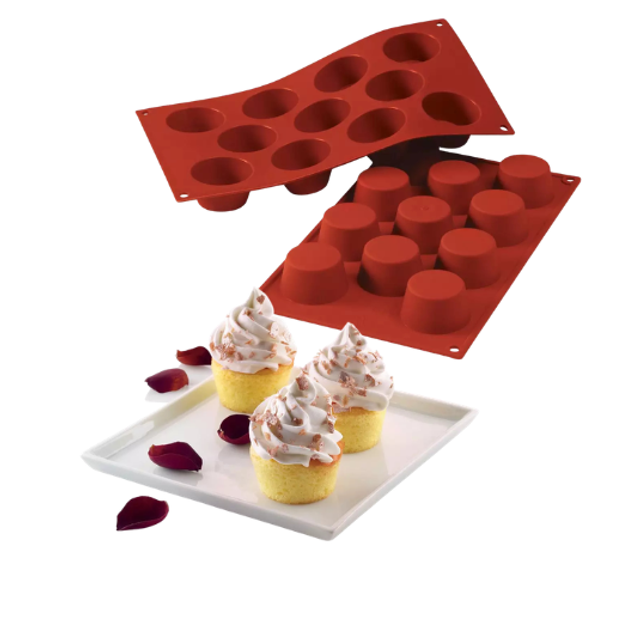 Obrázek produktu SIL FORMA SILIKON terakota - MUFFIN Ø51mm v.28mm 50ml 11ks