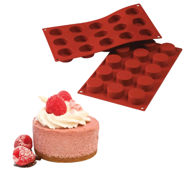 Obrázek produktu SIL FORMA SILIKON terakota - MONOPORCE KOLEČKO Ø40mm v.20mm 30ml 15ks