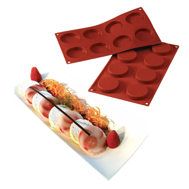 Obrázek produktu SIL FORMA SILIKON terakota - FLORENTINKA Ø60mm v.12mm 35ml 8ks